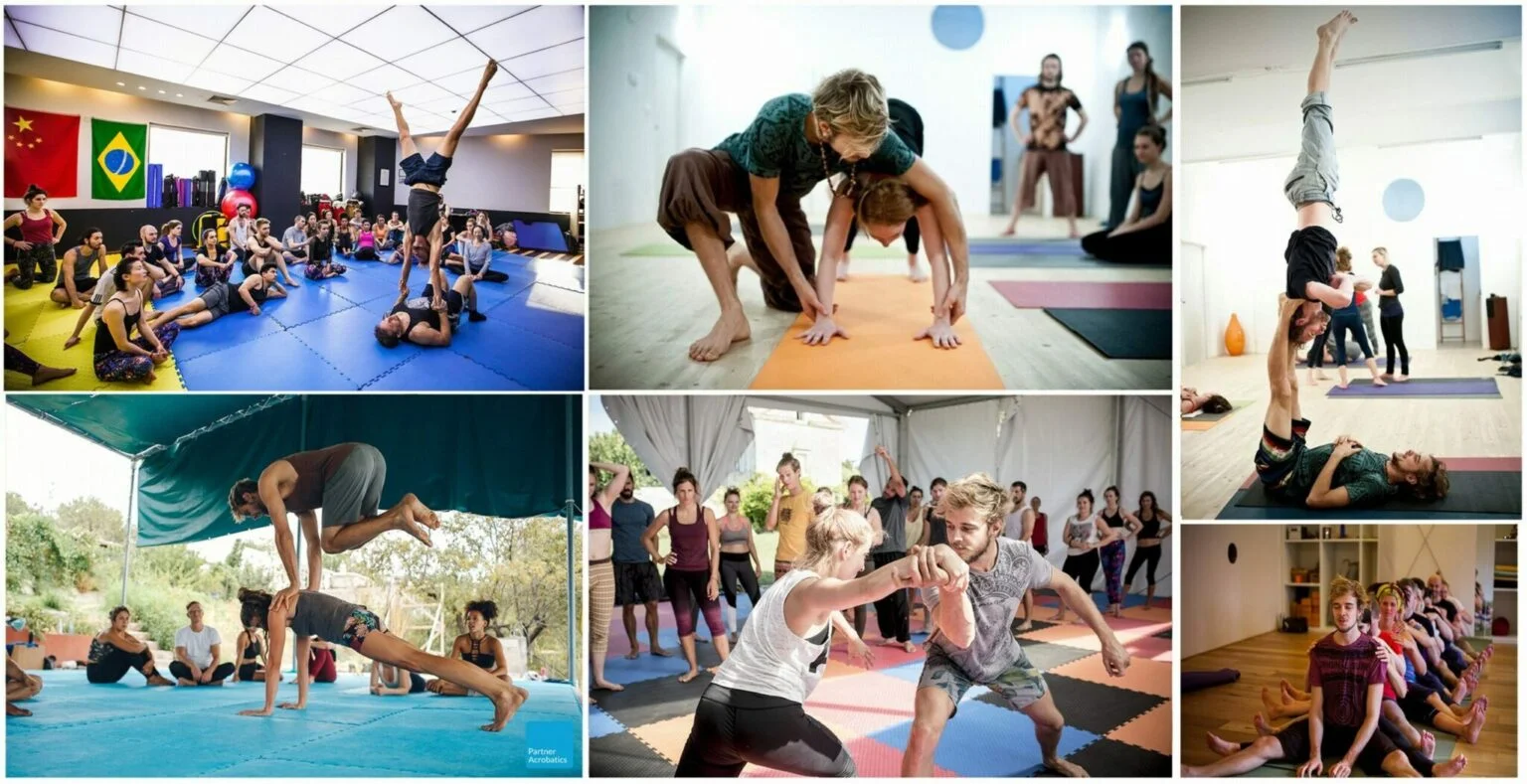 Barefoot Yoga — class collage