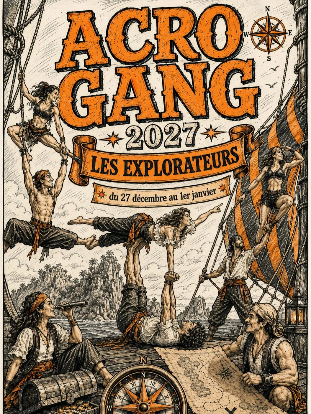 Acro Gang 2027 – Les Explorateurs 🏴‍☠️ | Acroyoga & Nouvel An — acroyoga festival