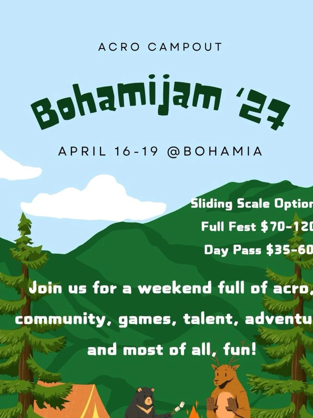 Bohamijam '27 — acroyoga festival